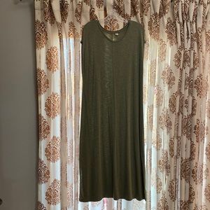 Olive Green (mix) Maxi Dress XL Old Navy